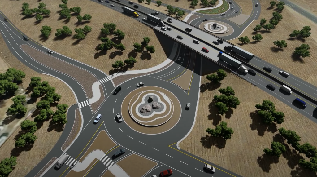 Rendering of what the Soscol Junction construction project will look like upon completion