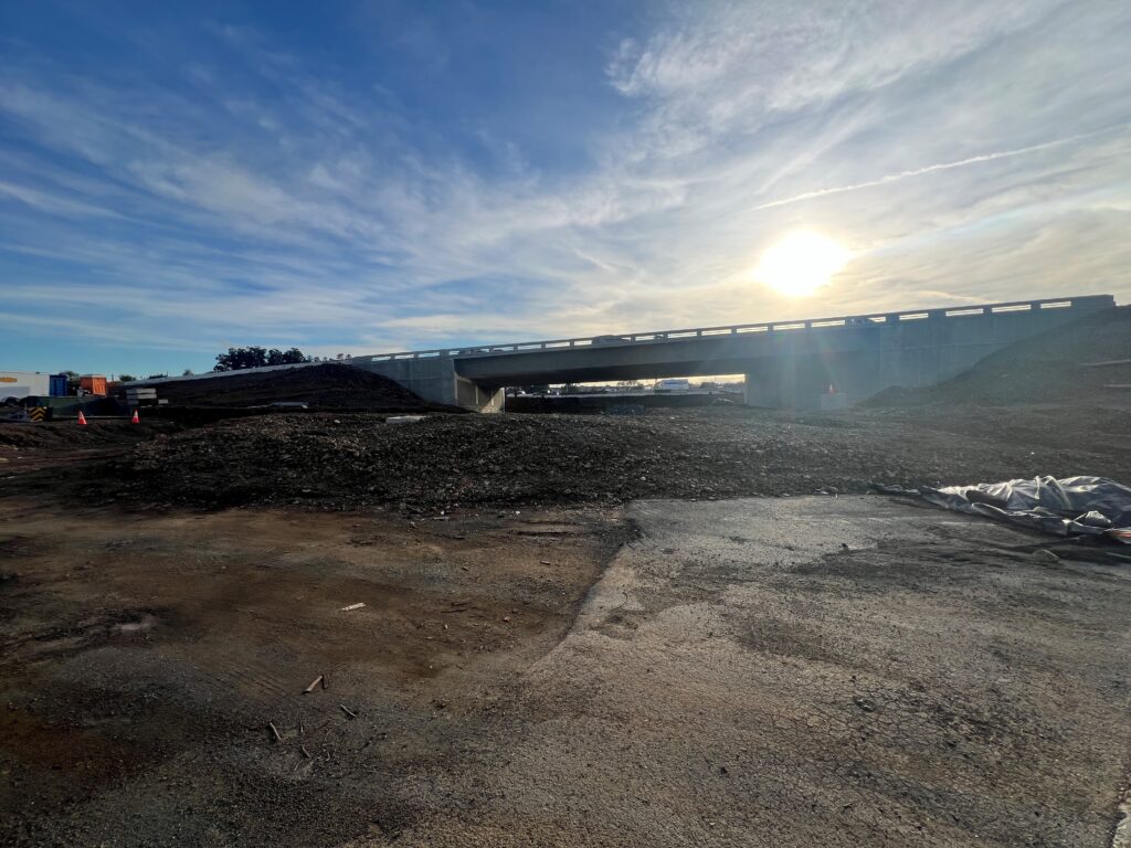 New overpass on Highway 29 at the Soscol Junction