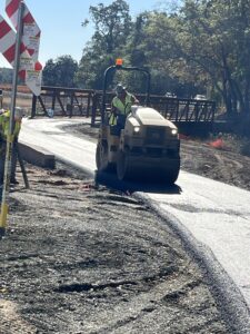Paving of the Napa Valley Vine Trail between Calistoga and St. Helena took place in spring. This 9-mile stretch will be completed in summer 2024.