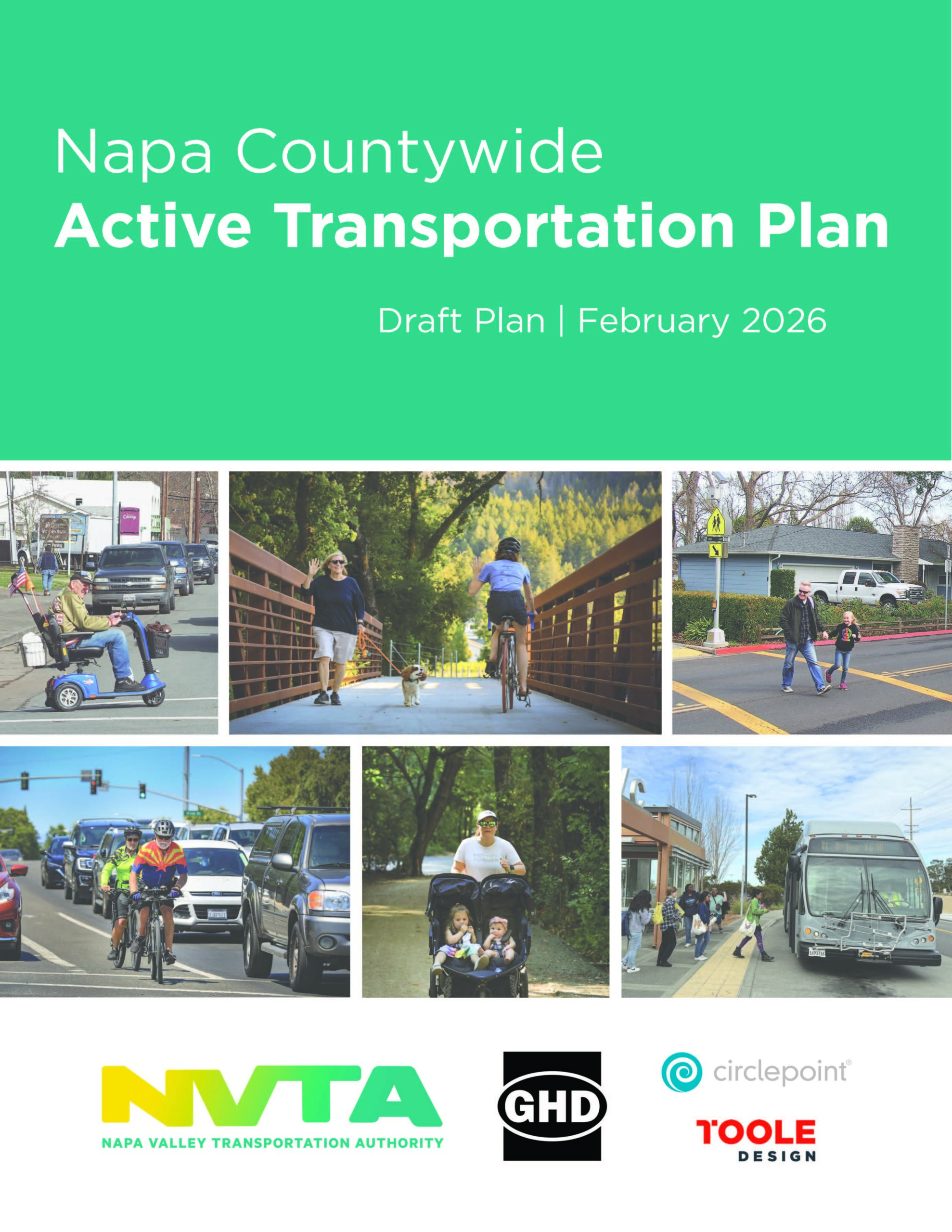 http://Image%20showing%20the%20cover%20of%20the%20Draft%20Napa%20Countywide%20Active%20Transportation%20Plan,%20with%20inset%20photos%20of%20community%20members%20of%20all%20ages%20walking,%20biking,%20in%20strollers,%20on%20a%20mobility%20scooter,%20and%20riding%20transit.